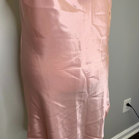 Inner Most Pink Satin Lace Short Gown Trad Wife Classy Size Medium - Picture 4 of 13